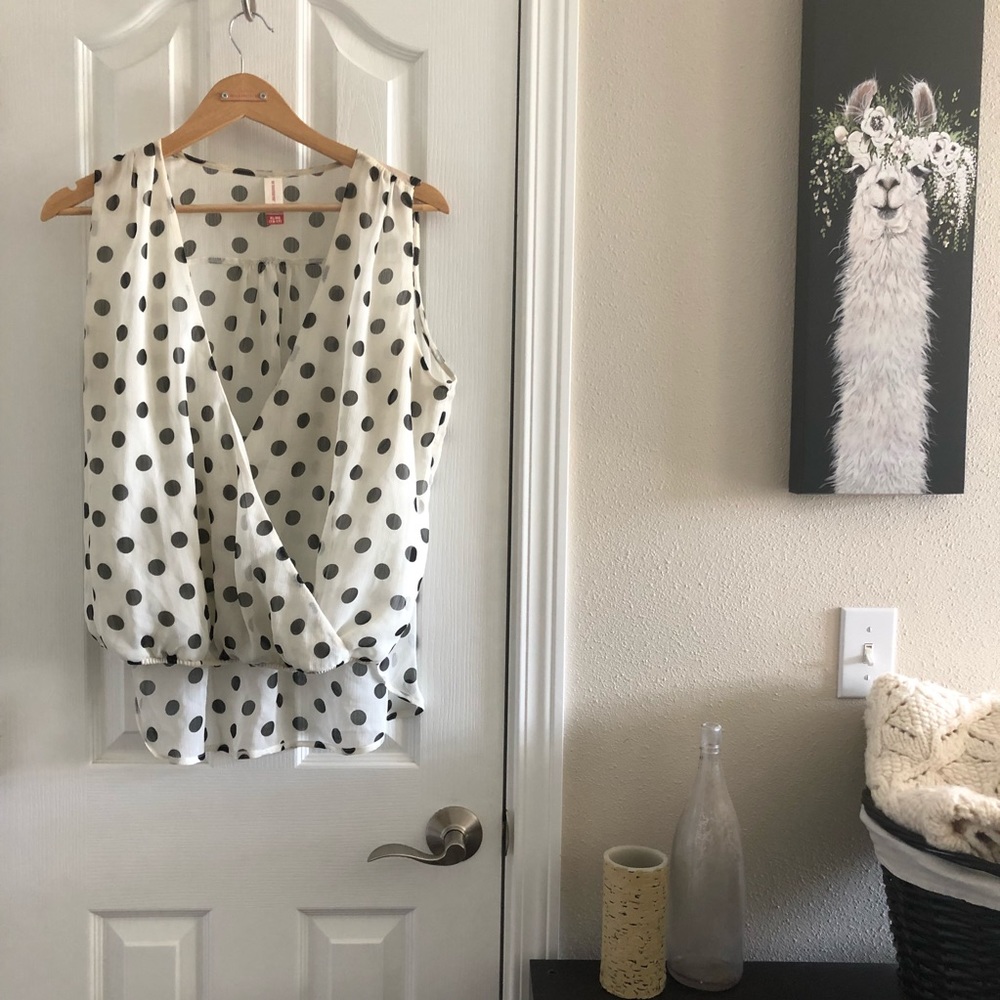 Polka Dot Blouse XL